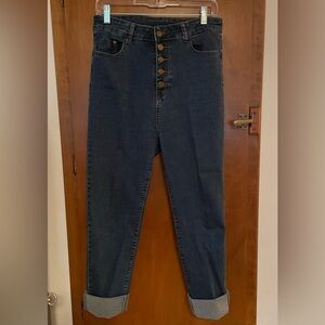 SheIn Curve Premium Button Fly Jeans